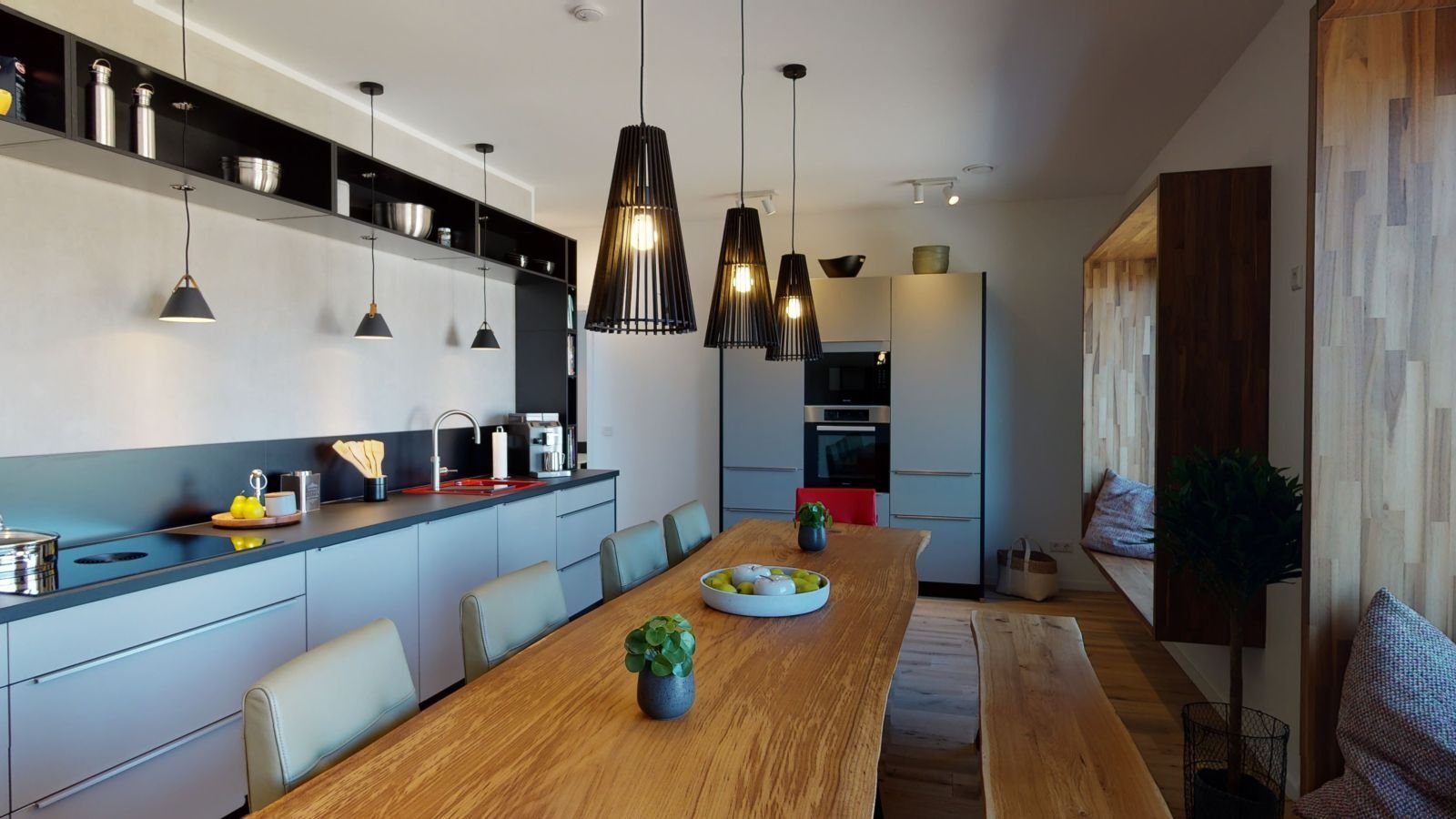 Ansicht Küche/Esszimmer Ansicht Küche/Esszimmer
