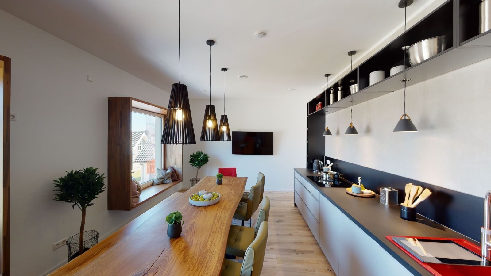 Ansicht Küche/Esszimmer Ansicht Küche/Esszimmer