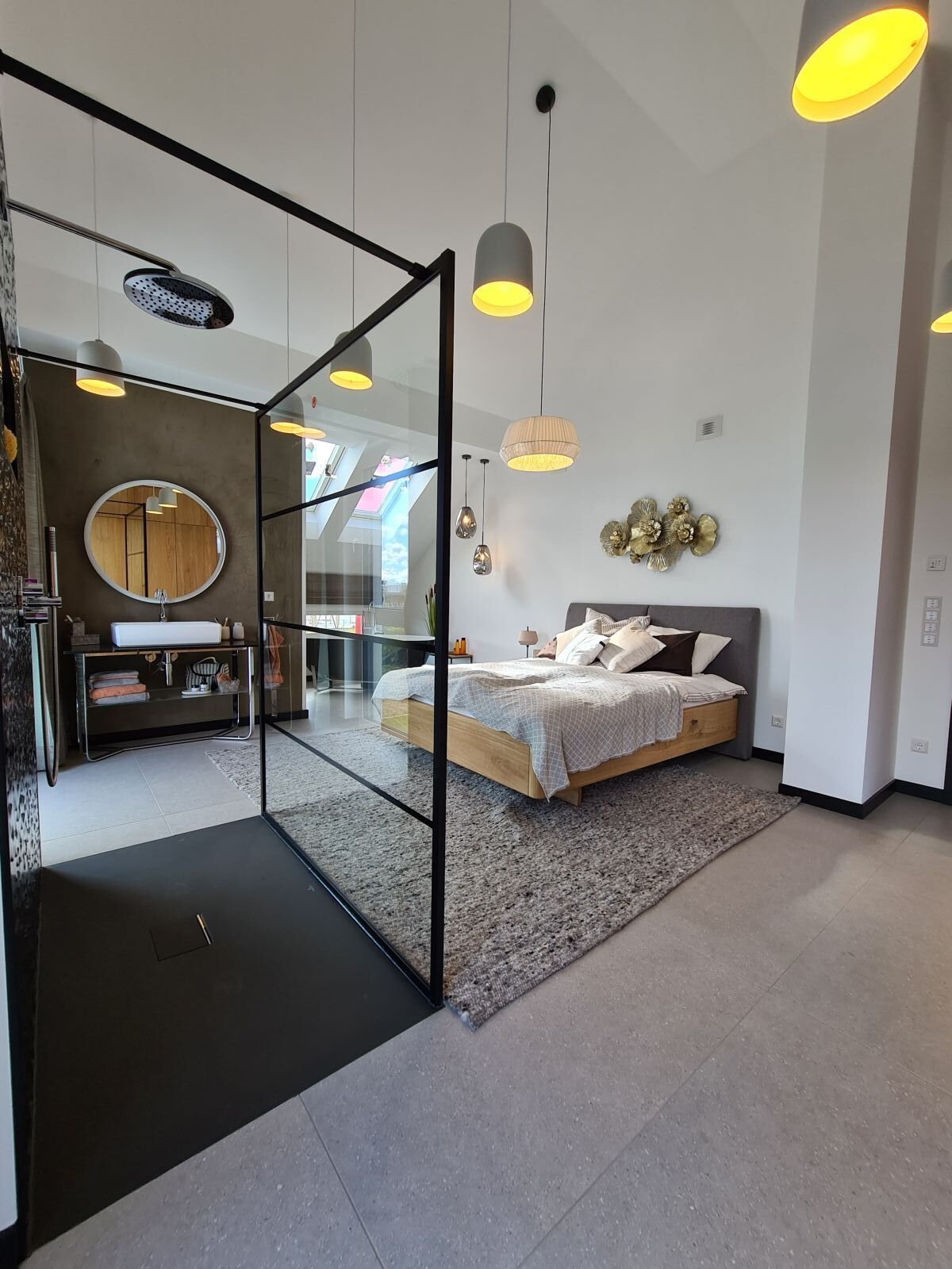Ansicht Schlafzimmer/Badezimmer Ansicht Schlafzimmer/Badezimmer